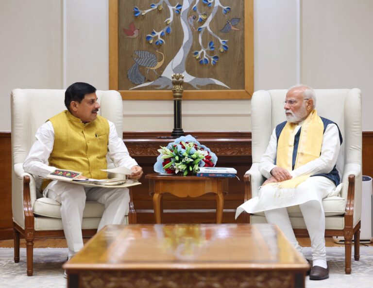 प्रधानमंत्री से मिले मध्यप्रदेश सीएम मोहन यादव, जल अभियान समापन और नक्सलवाद मुक्त प्रदेश का लिया संकल्प
