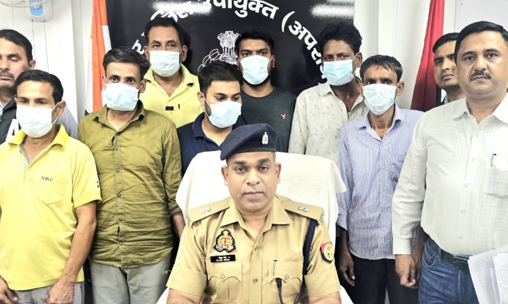 गाजियाबाद में फर्जी जमानत कराने वाले गैंग का भंडाफोड़, 7 आरोपी गिरफ्तार
