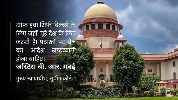 सुप्रीम कोर्ट की सख़्ती: पटाखों पर बैन सिर्फ दिल्ली-एनसीआर नहीं, पूरे देश में लागू हो”