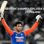 Abhishek Sharma T20I मैच में बल्लेबाज़ी करते हुए