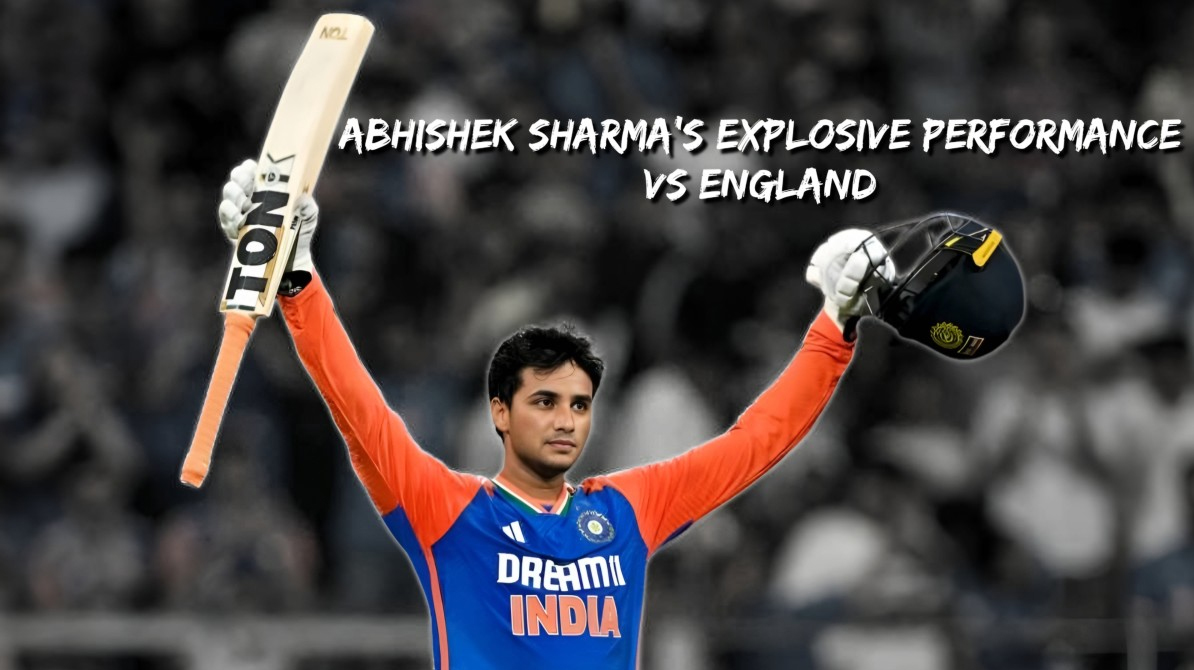 Abhishek Sharma T20I मैच में बल्लेबाज़ी करते हुए