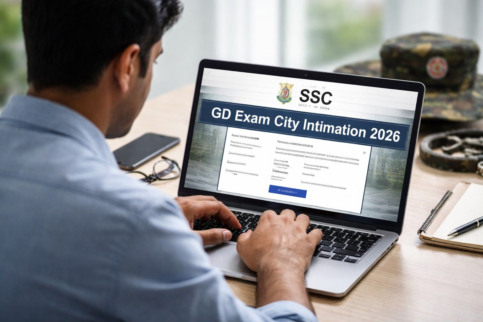 SSC GD Exam City Intimation 2026 check online