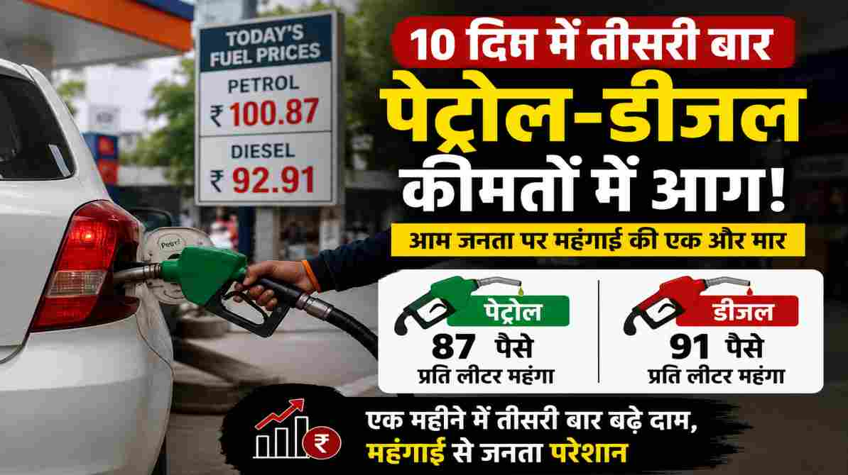 पेट्रोल पंप पर खड़ी गाड़ियां और बढ़ती पेट्रोल-डीजल कीमतों को दर्शाती प्रतीकात्मक तस्वीर।