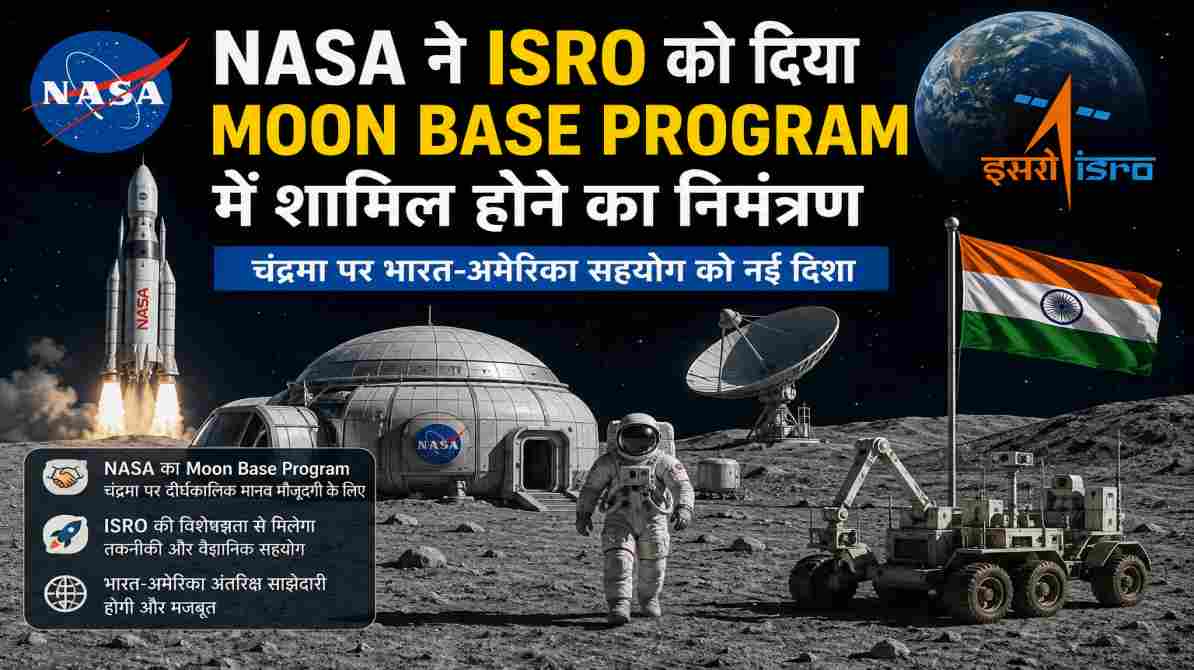 NASA ISRO Moon Base